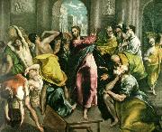 El Greco cleansing of the temple Spain oil painting artist